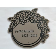 400. Sírjelző tábla keresztre, fejfára