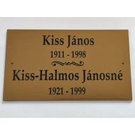 44. Sírjelző tábla keresztre, fejfára