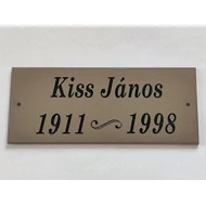 311. Sírjelző tábla keresztre, fejfára