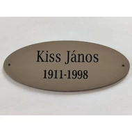 411. Sírjelző tábla keresztre, fejfára