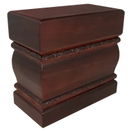 Mahagóni színű fa iker urna Mahagóni színű fa iker urna