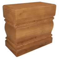 Mogyoró színű fa iker urna