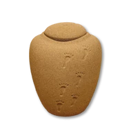 Barna amfora alakú urna vízi temetéshez