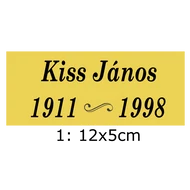 31. Sírjelző tábla keresztre, fejfára