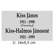 404. Sírjelző tábla keresztre, fejfára