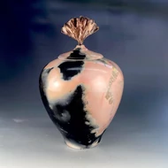 Egyedi kerámia urna "Ginko"