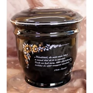 Ametisz fekete urna idézettel