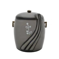 Kő kompozit urna - kristály rózsával