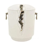 Kő kompozit urna kálás, vanília színű