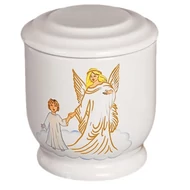 Gyerek urna angyallal