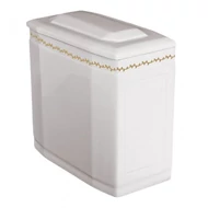 Fehér iker urna szolíd arany sordísszel