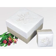 Virágmintás urna természetes, kis méret