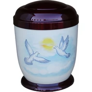 Színes, galambos fém urna