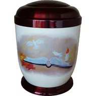 Színes, könyves fém urna