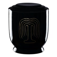 Fekete kerek urna - szomorúfűz