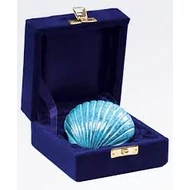 "Kék kagyló" mini urna - relikviatartó, vagy gyermek urna