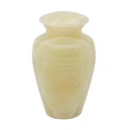 Relikviatartó, mini urna-sárgás