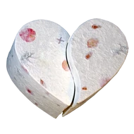 Szív alakú PÁROS urna KÉT FELNŐTT hamvai számára