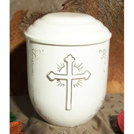 Vanda kerek urna arany kereszt