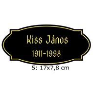 305. Sírjelző tábla keresztre, fejfára