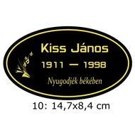 308. Sírjelző tábla keresztre, fejfára