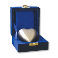 "Ezüst szív" mini urna - relikviatartó