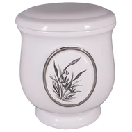 Virág díszítésű pasztell urna