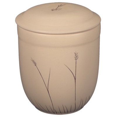Kalászos bézs urna