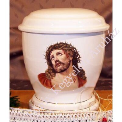 Fehér urna Jézussal