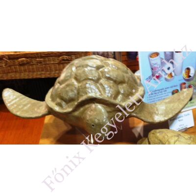 Teknősbéka alakú urna vízi temetéshez - barna (gyermek méret, vagy relikvia)